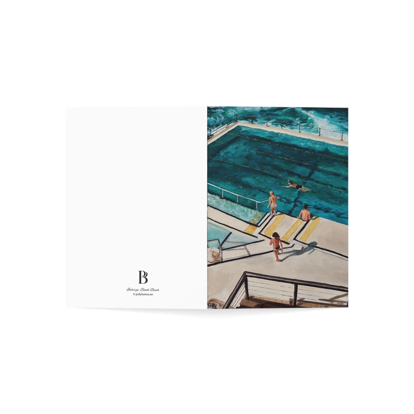 Blank Greeting Cards Pack - Icebergs Bondi Beach - Polly Barton