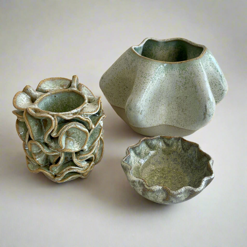 Speckled Mint Green Ceramics