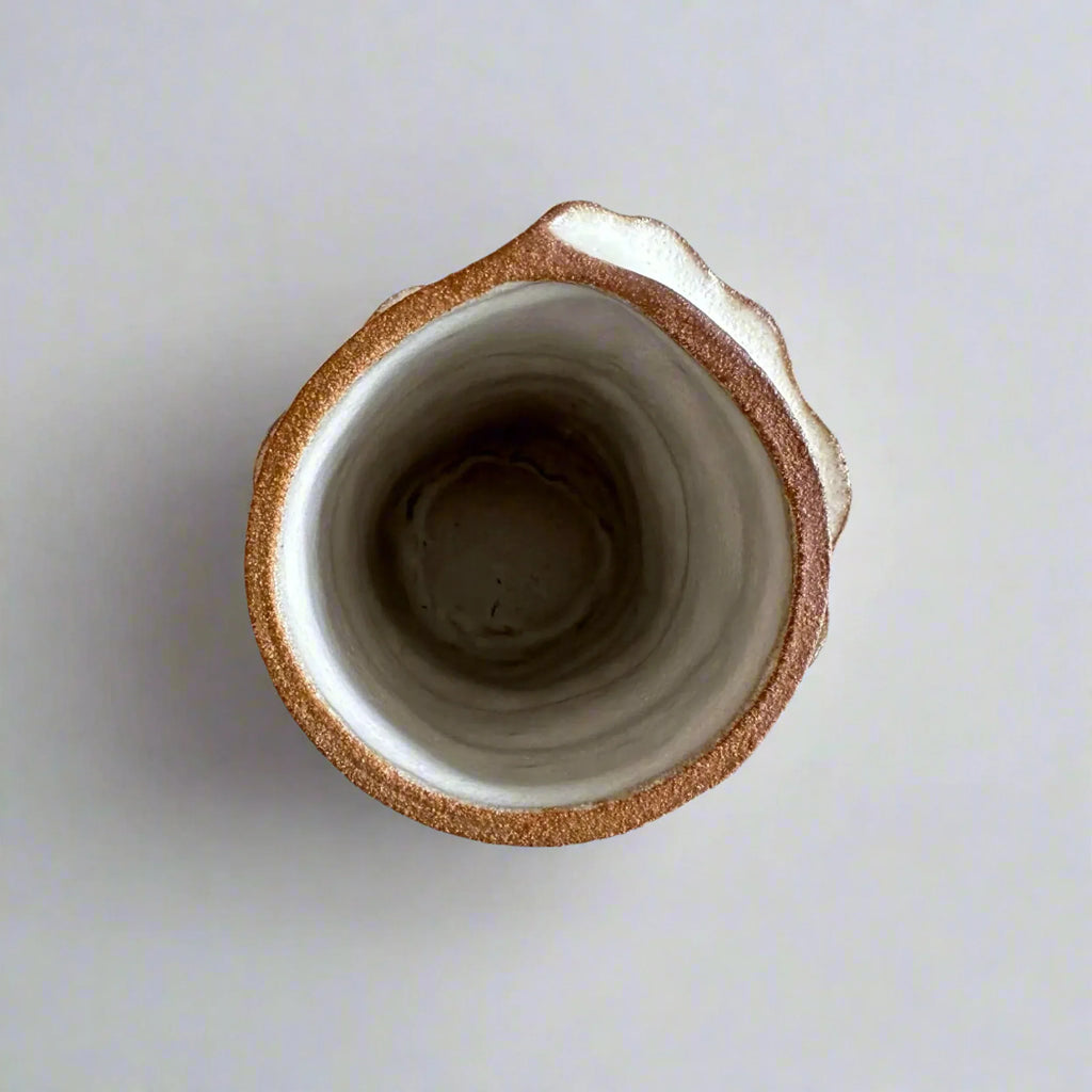 Bronte Tall Spiral Cylindrical Vase - Overhead