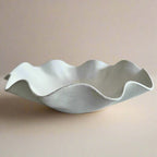 White Wave Serving Bowl - Large