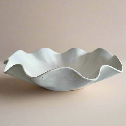 White Wave Bowl - Large