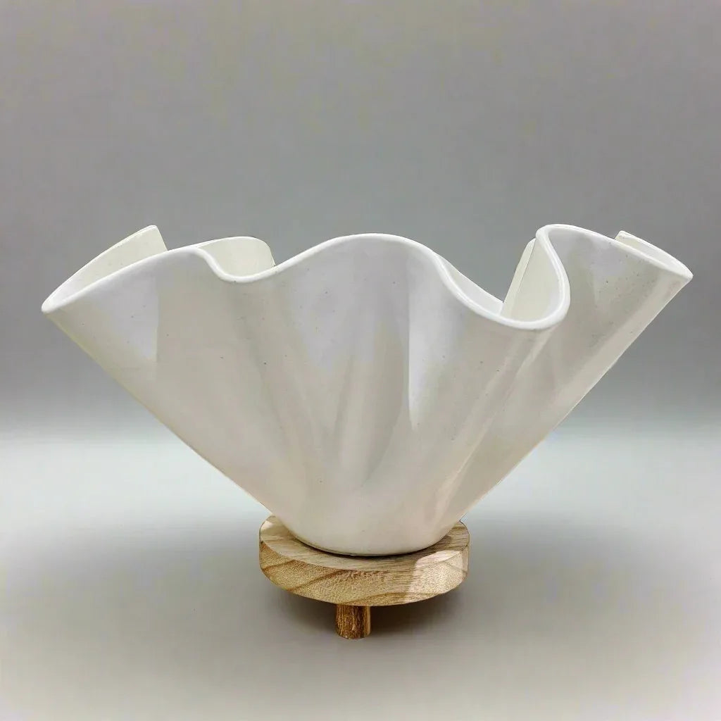 High Sided Wave Bowl - Extra Large White