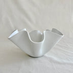 High Sided Wave Bowl - Medium White