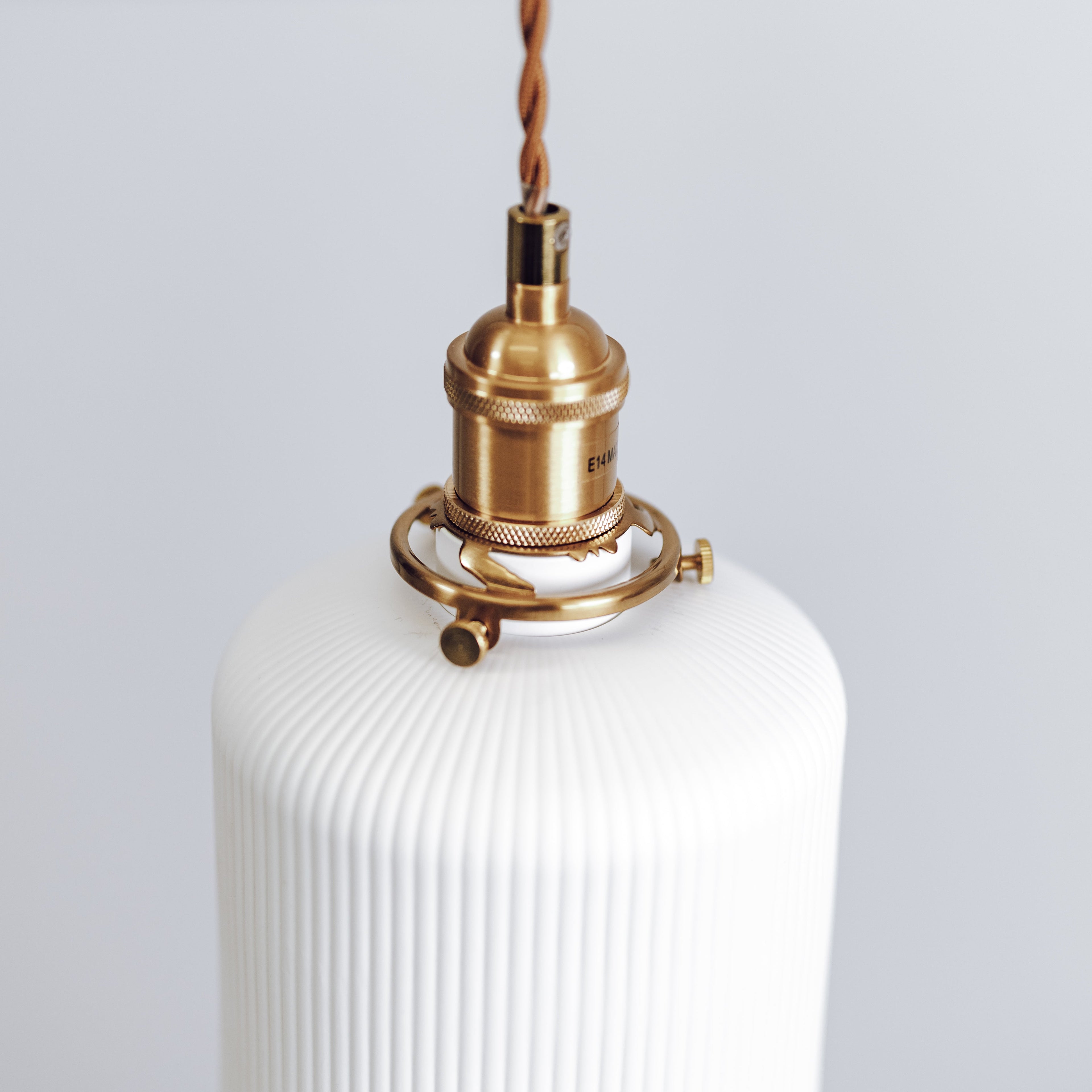 Gloria Ceramic Pleated Pendant Light