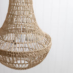 Como Empire Boho Rope Pendant Chandelier - Natural