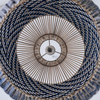 Bondi Rattan Pendant Light - White & Blue