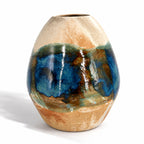 Large Rounded-Form Vase - Organic Glaze