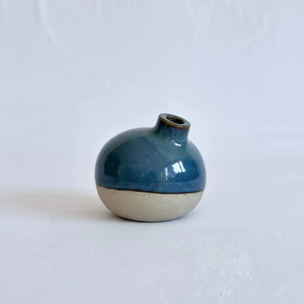 Turquoise Bud Flower Vases - Small
