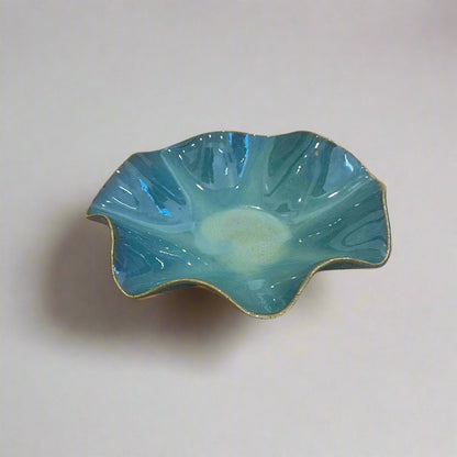 Turquoise Wave Bowl