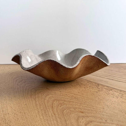 Warm Stone Wave Bowl - Medium