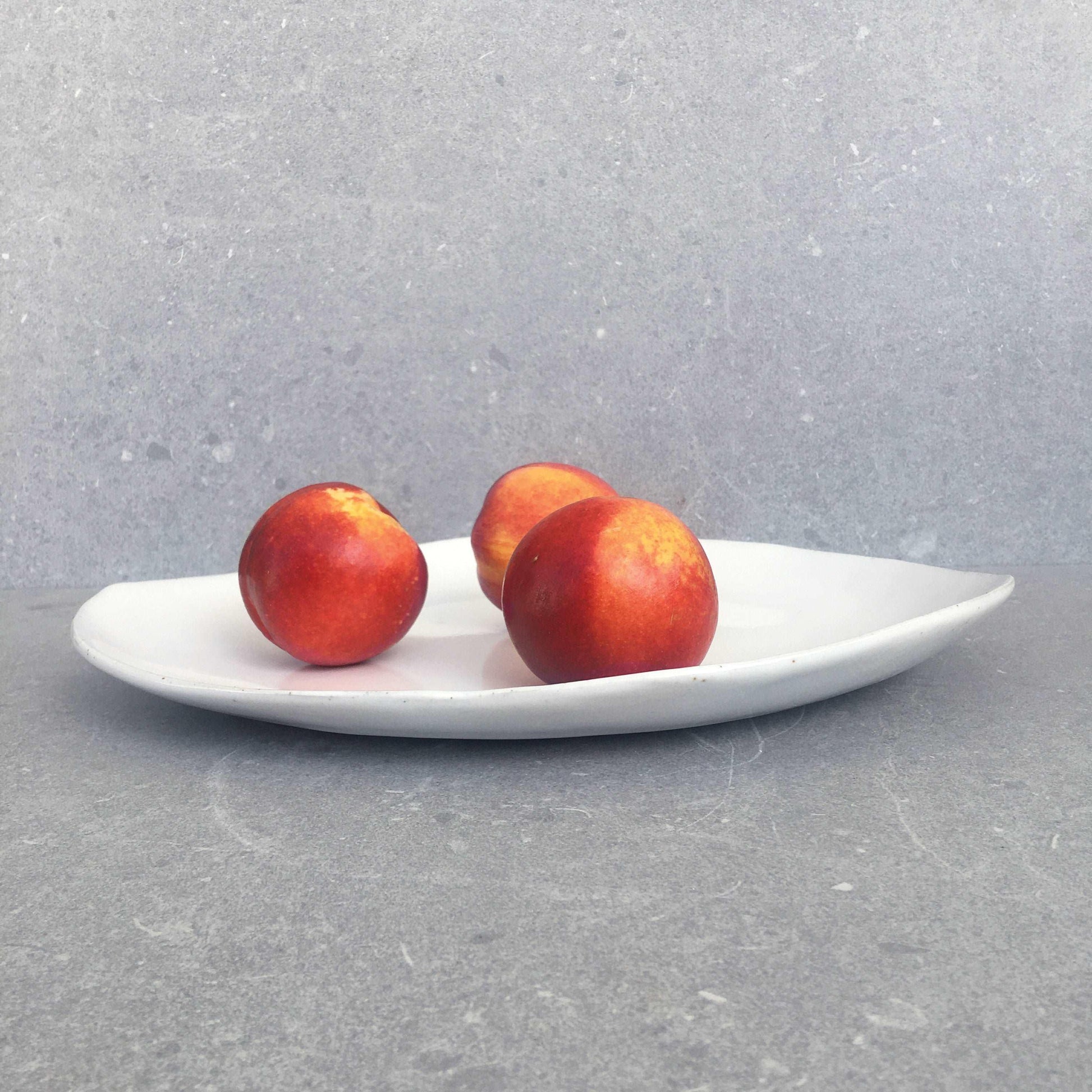 Avoca White Serving Dish 29cm - Polly Barton