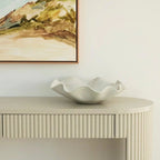 Large White Wave Ceramic Bowl - Australia