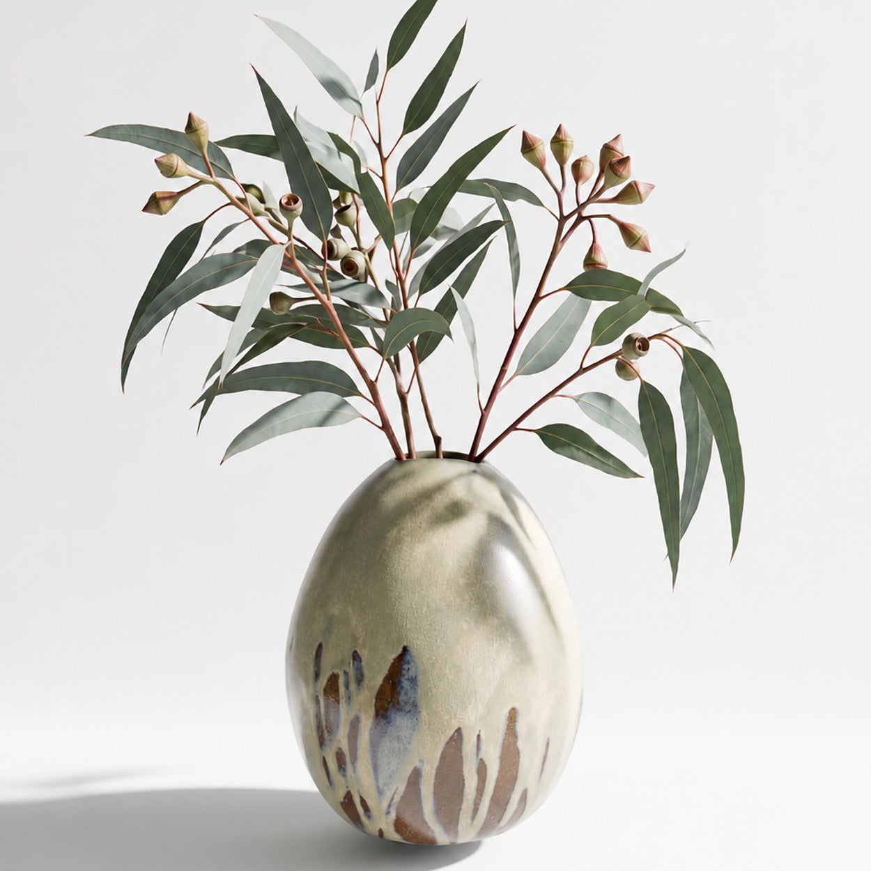 Large Ceramic Egg Vase