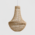 Como Empire Boho Rope Pendant Chandelier - Natural