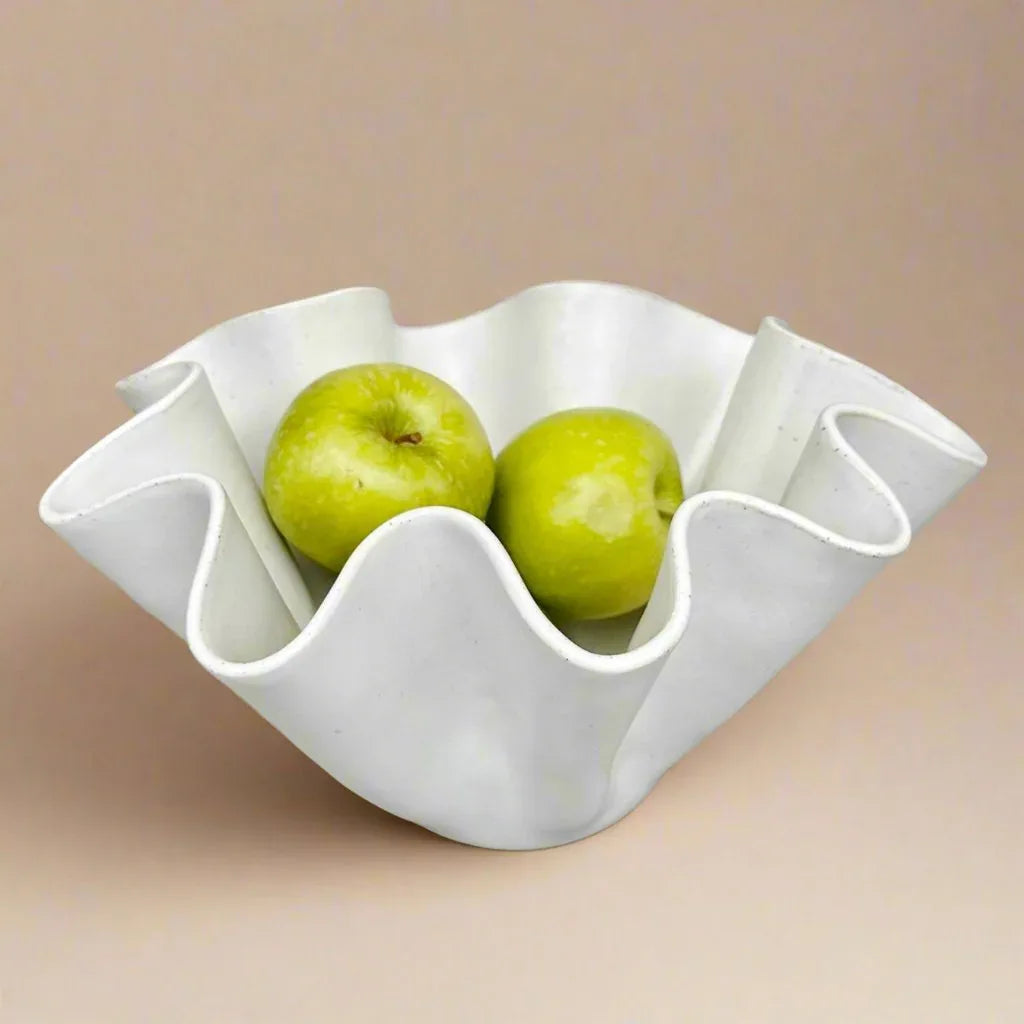 High Sided Wave Bowl - Extra Large White