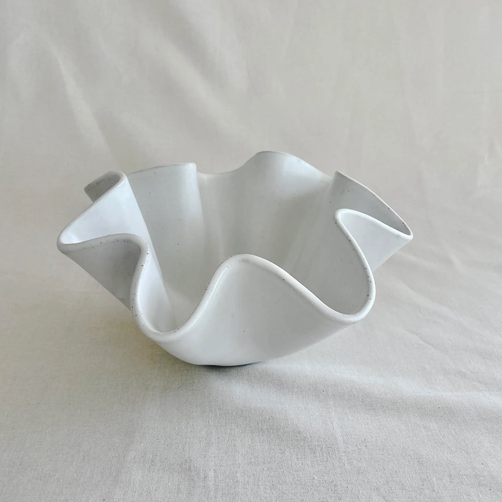 High Sided Wave Bowl - Medium White - Cronulla