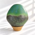 Large Ceramic Balloon Vase - Organic Glazes