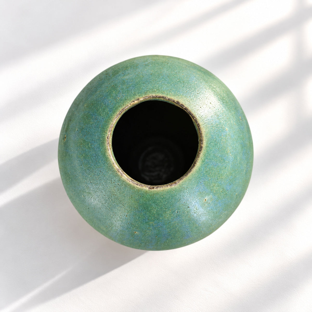 Large Ceramic Balloon Vase - Organic Glazes