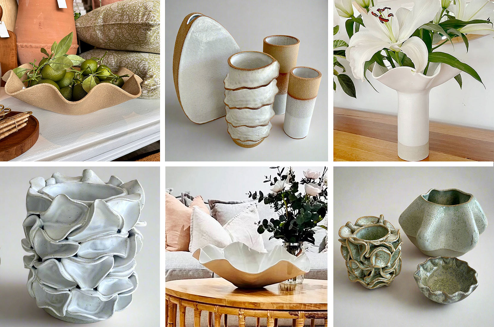 Handcrafted ceramics by Polly Barton